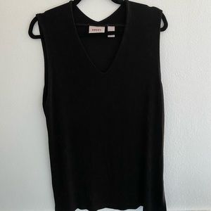 Chico’s black travelers tank vneck